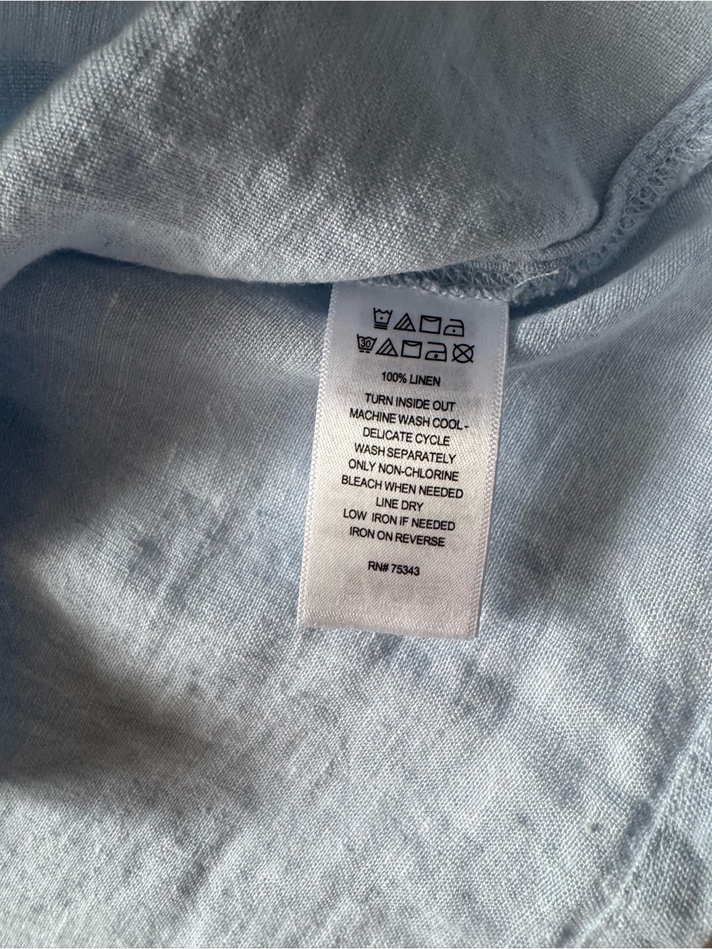 NWOT Cynthia Rowley Linen Light Blue Button-Front Short Sleeve Top Women's M - Picture 4 of 6